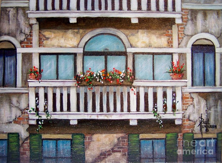 Venice Balcony Painting