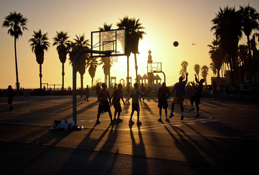 Venice Beach Basketball Dream Photograph by Chris Goldberg
