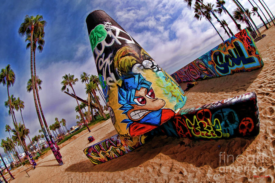 Venice Beach Los Angeles Art Walls Photograph by Blake Richards