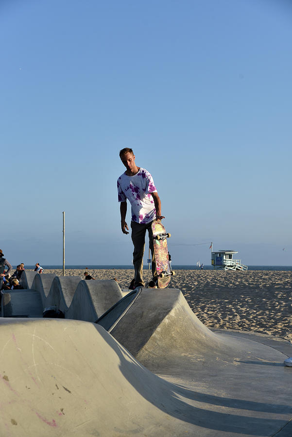 Venice Beach Skateboarder Photograph by Mark Stout