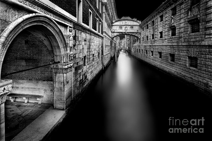 Venice Bridge of sighs Photograph by The P