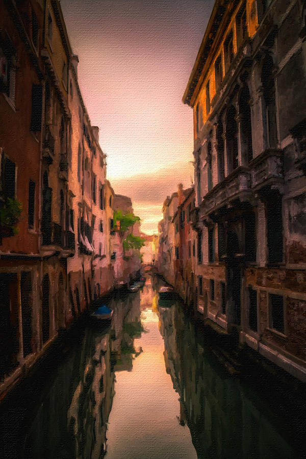 Venice Canal Italy Painting by Tony Rubino