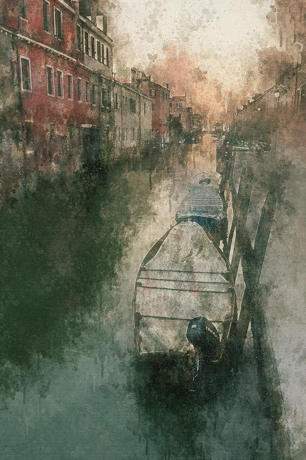 Venice Canal Digital Art by Joseph Hawk