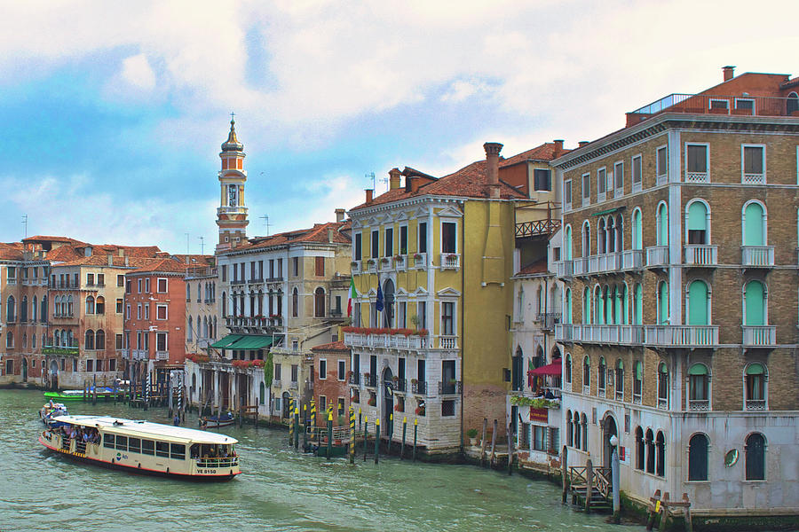 Venice Canal Scene Photograph by Matthew DeGrushe