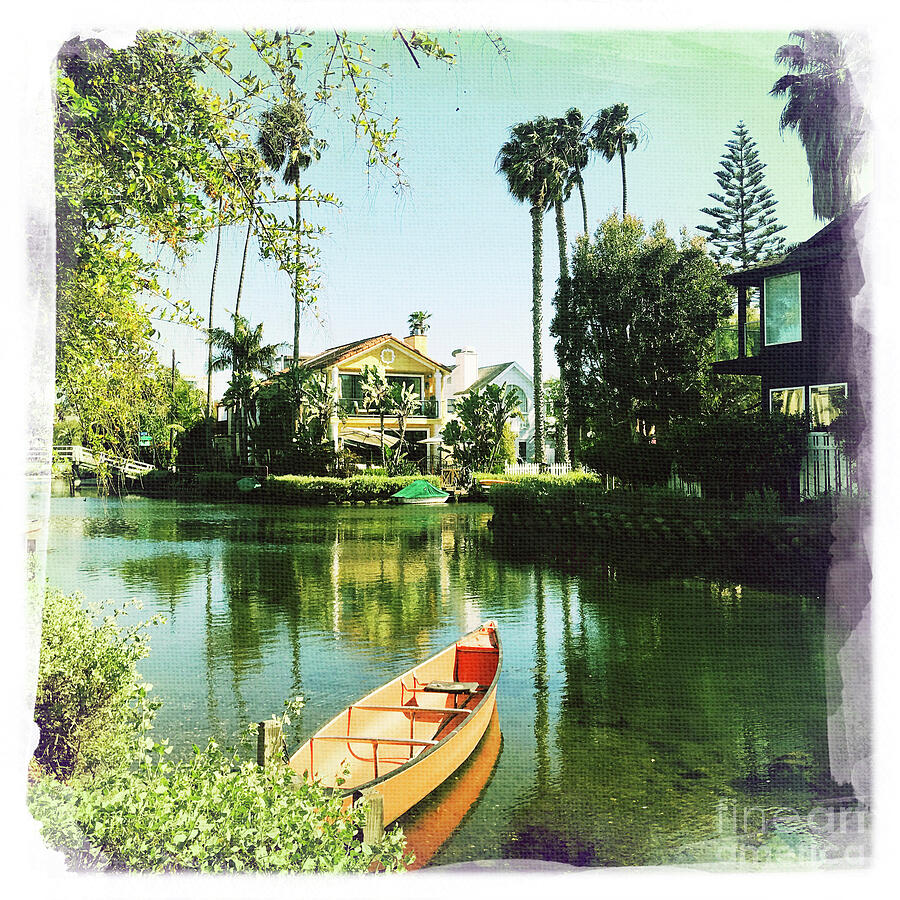 Venice Canals Kayak Photograph by Nina Prommer