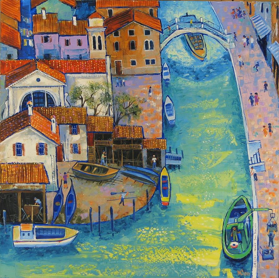 Venice ,Cannale san Trovaso Painting by Mikhail Zarovny