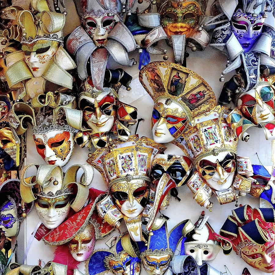Venice Carnival Masks Photograph by Lyuba Filatova