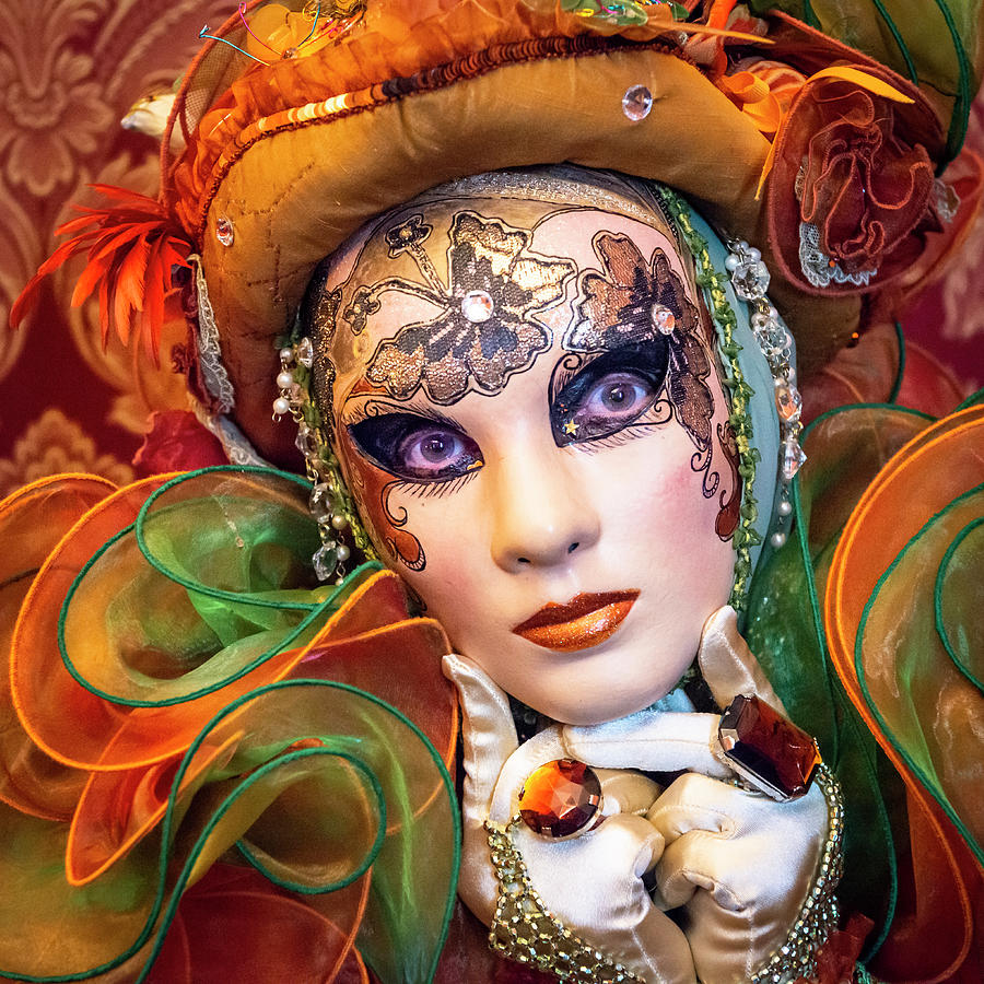 Venice Carnival Model Photograph by Gerald Woods - Pixels