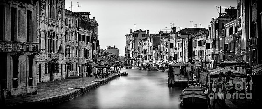 Venice cityscape bnw  Photograph by The P