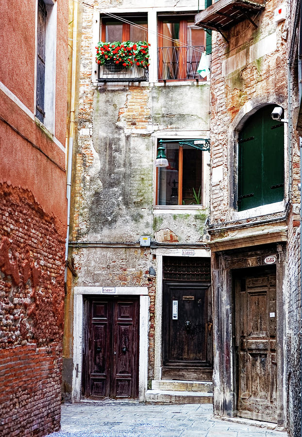 Venice Doors of all Sizes in Italy Photograph by John Rizzuto