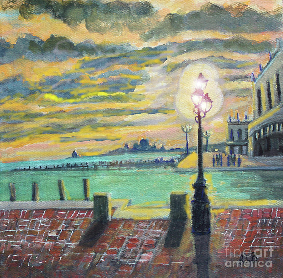 Venice Evening Painting by Rita Brown