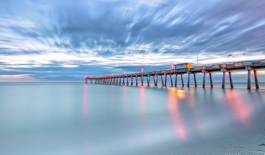 Venice Fishing Pier  Photograph by Rudy Wilms