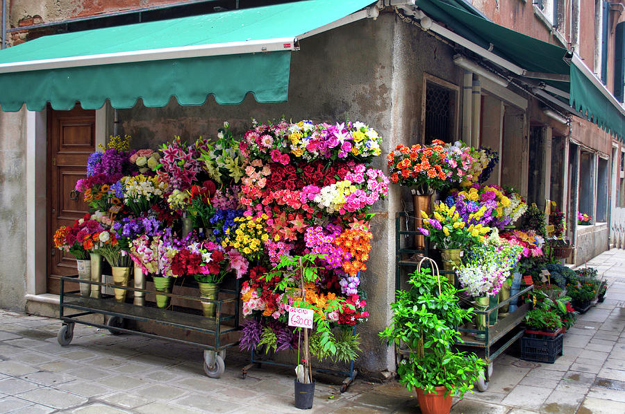 Venice Flower Shop Photograph by Matthew DeGrushe