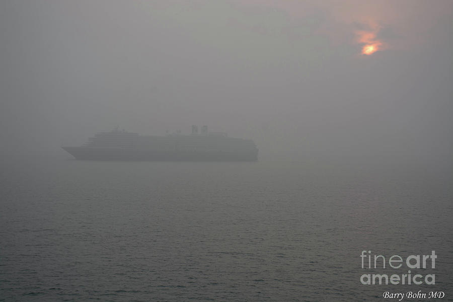 Venice fog Photograph by Barry Bohn