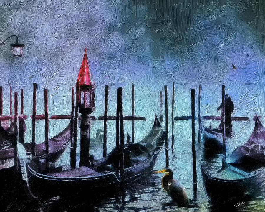 Venice Fog Digital Art by Larry Tingley