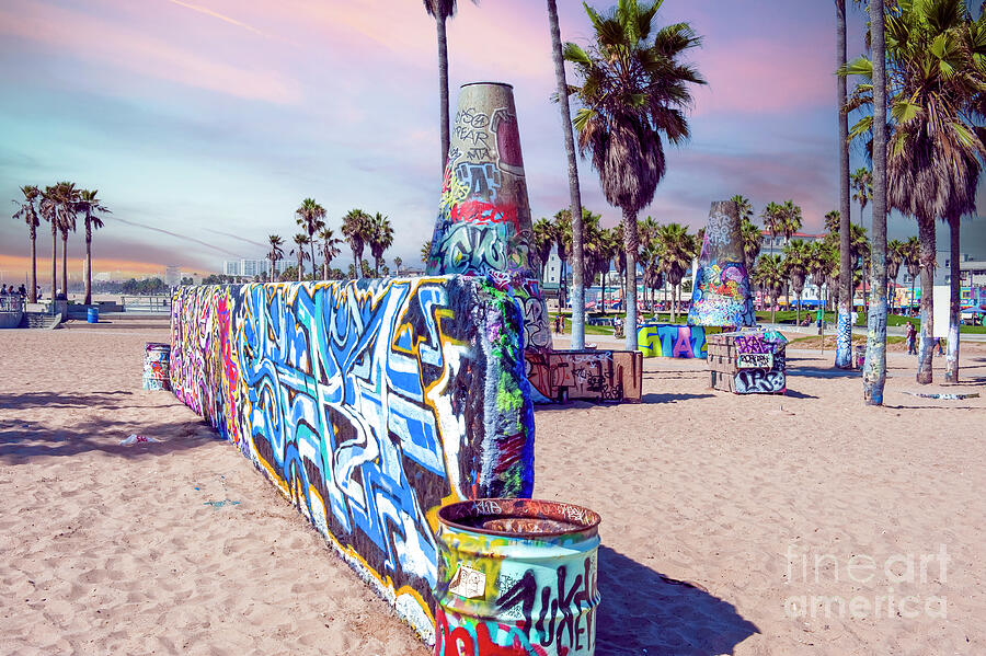 Venice Graffiti Wall Art Photograph by David Zanzinger