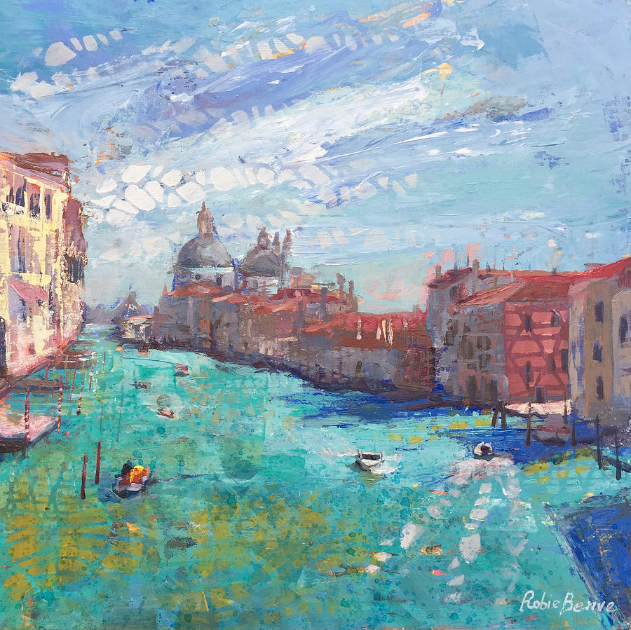 Venice Grand Canal at Daytime Painting by Robie Benve