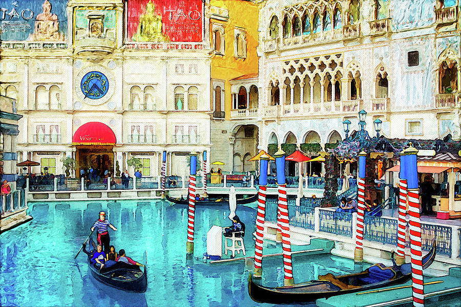 Venice in Las Vegas Digital Art by Tatiana Travelways