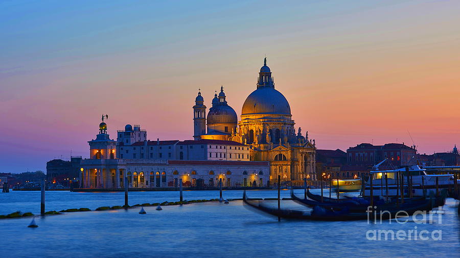 Venice in the sunset Photograph by Alexandra Arts