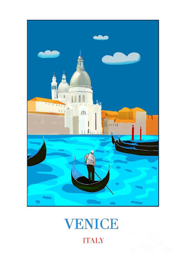 Venice Italy Digital Art by Lidija Ivanek - SiLa