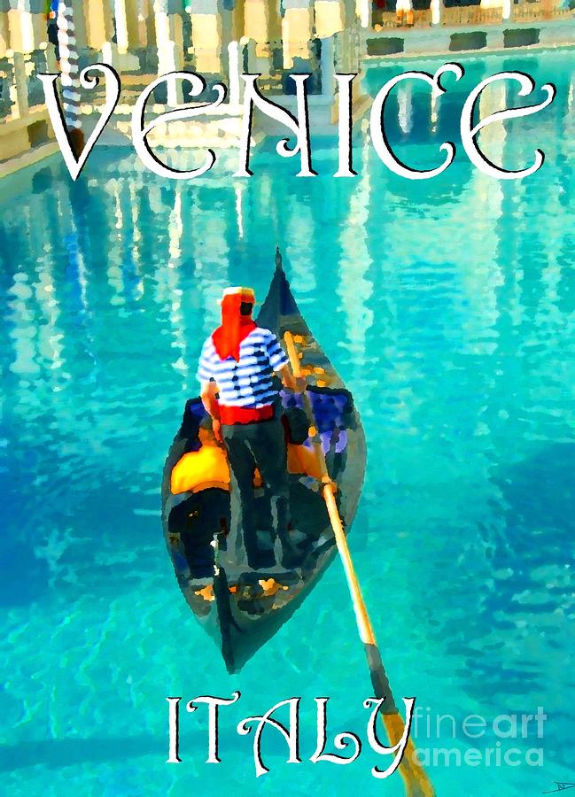 Venice Italy Travel Poster Mixed Media