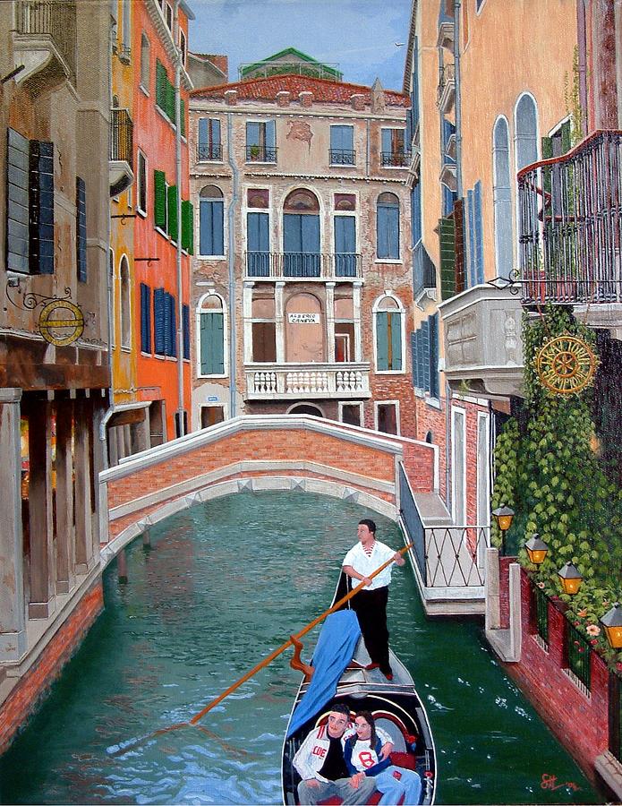 Venice IV - Trattoria Sempione Painting by Sam Hall