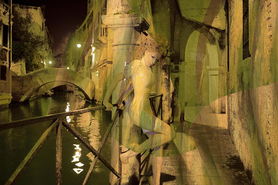Venice Knight Clair De Lune Digital Art by Stephane Poirier