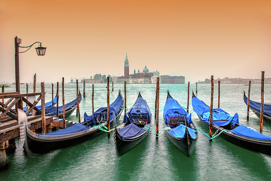 Boat Photograph - Venice Morning by James Kozak