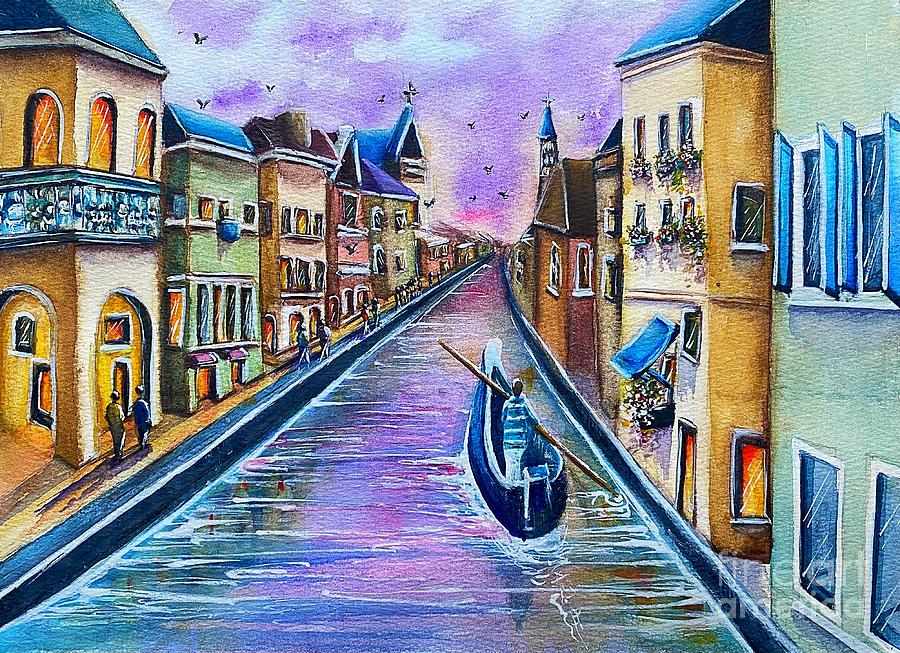 City Painting - Venice by Sharron Knight