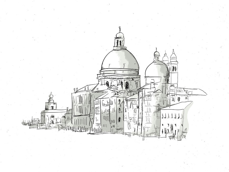 Venice Sketch Digital Art