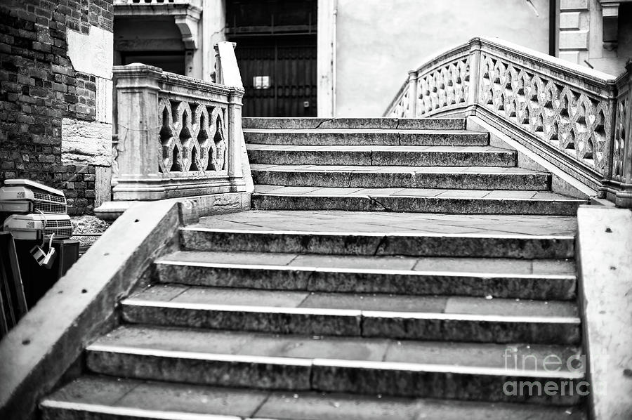 Venice Stone Stairs Photograph by John Rizzuto