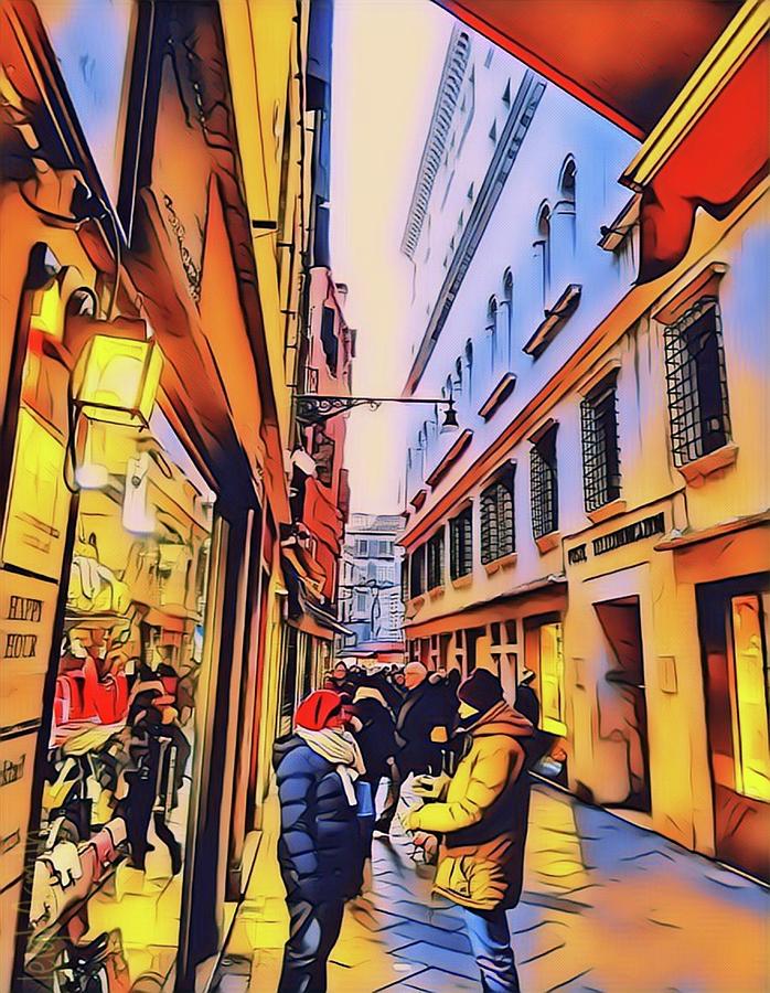 Venice Street Colour Photograph