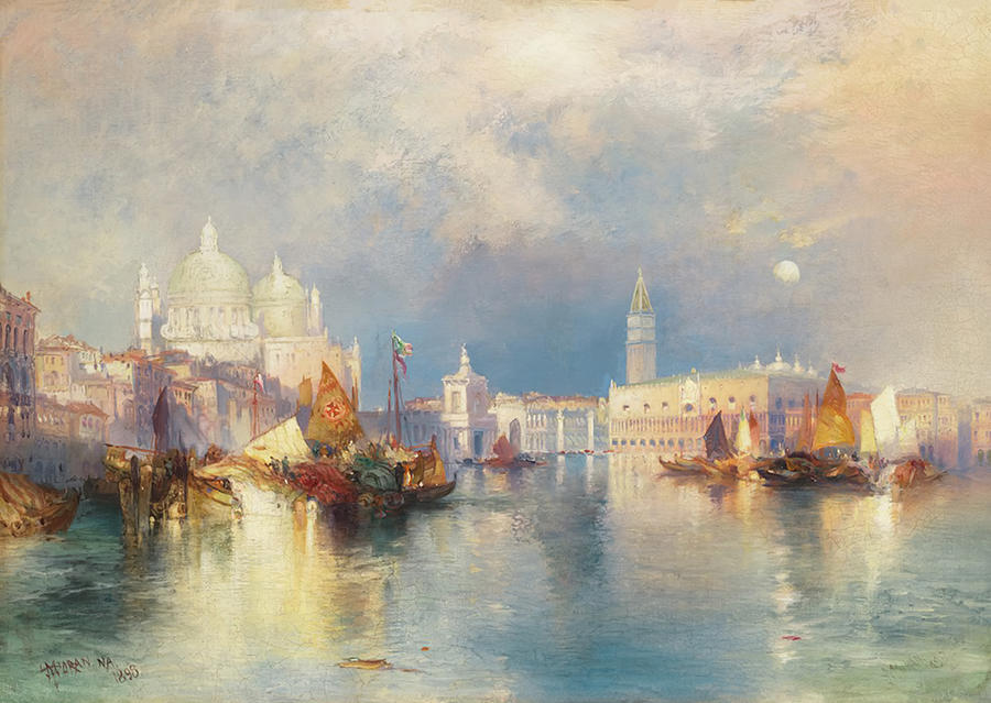 Thomas Moran Painting - Venice by Thomas Moran by Mango Art