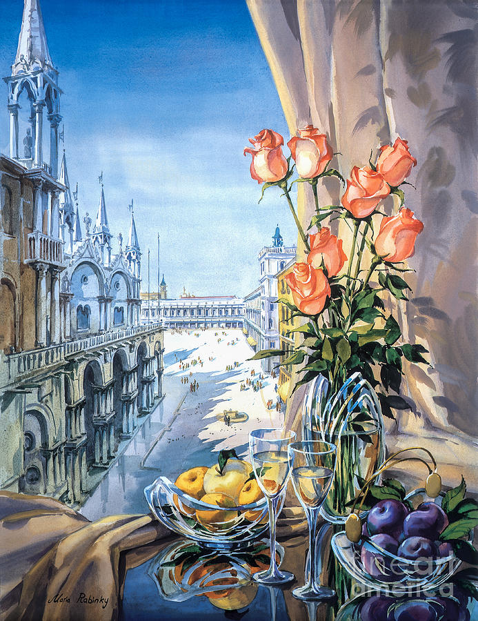 Venice. View of San Marco Digital Art by Maria Rabinky