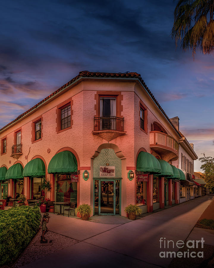 Venice Wine and Coffee Company, Venice, Florida Photograph by Liesl Walsh