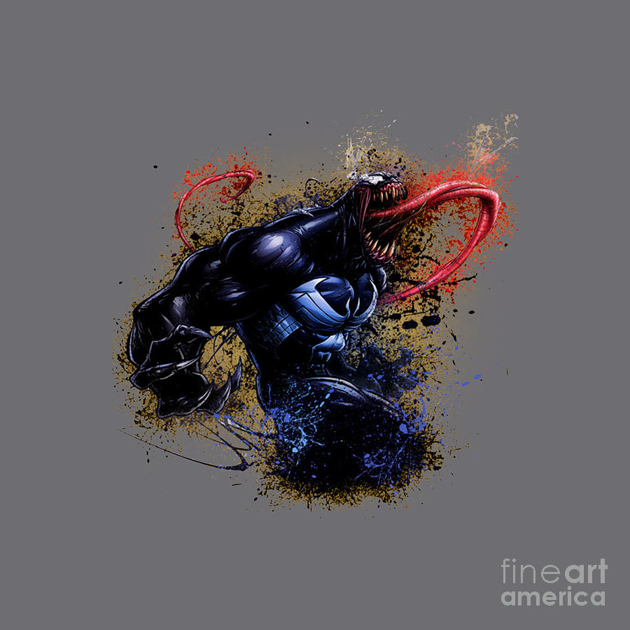 Venom splash Drawing by Omar Dimaz Hakim - Fine Art America