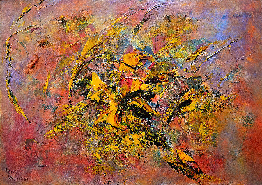 Palette Knife Painting - Vent dautan by Thierry Vobmann
