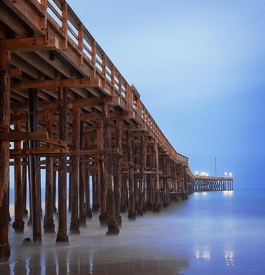 Ventura California Pier at Dawn Photograph by John A Rodriguez