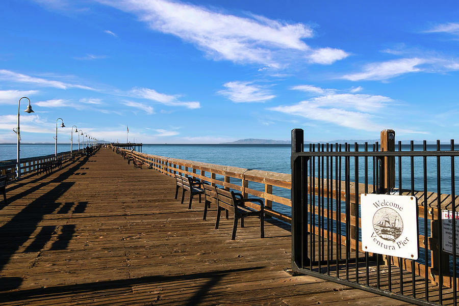 Ventura Pier Entrance Photograph by Matthew DeGrushe