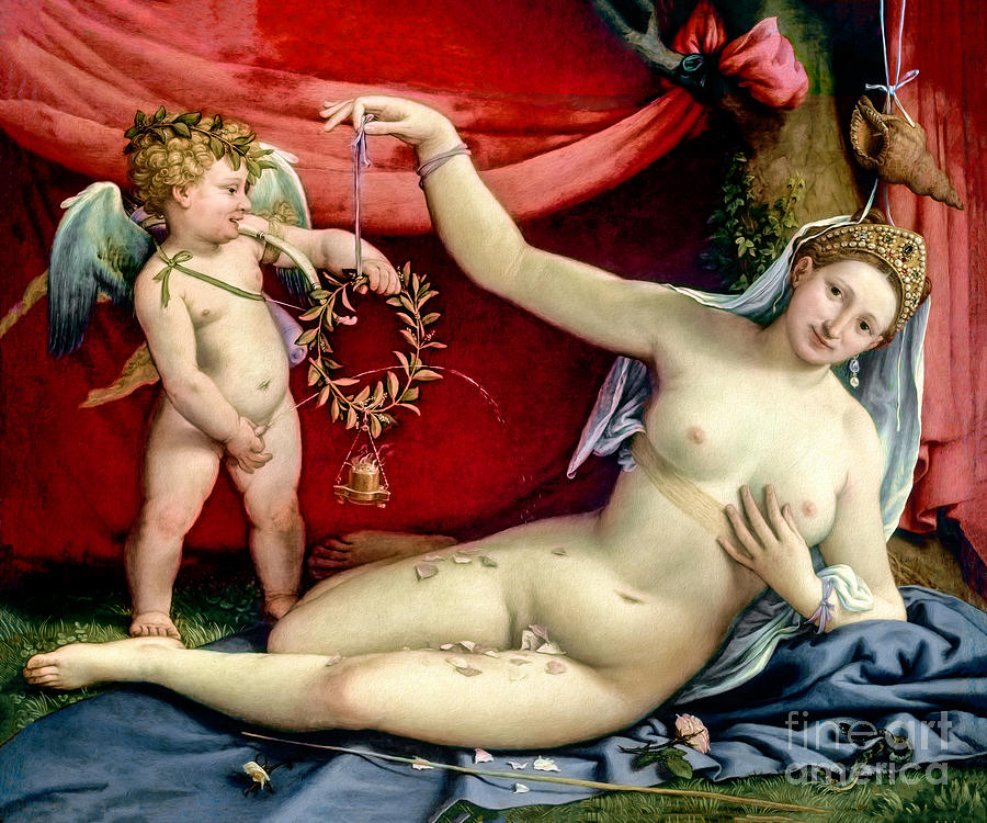 Venus and Cupid by Lorenzo Lotto                                                   Photograph by Carlos Diaz