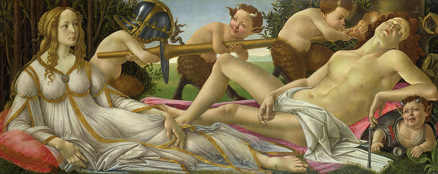 Sandro Botticelli Painting - Venus and Mars, 1485 by Sandro Botticelli