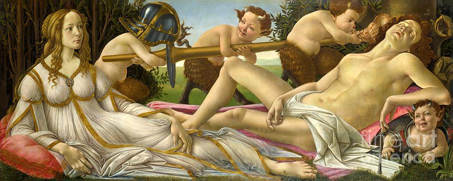Venus and Mars - Mars Painting by Sandro Botticelli