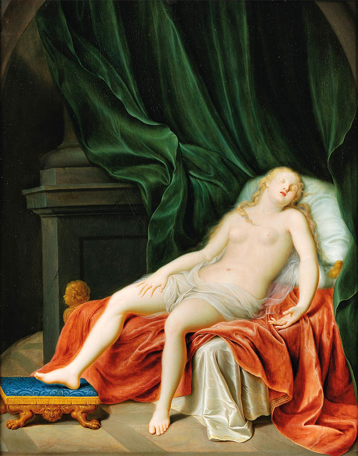Venus Asleep Painting by Gerard Wigmana