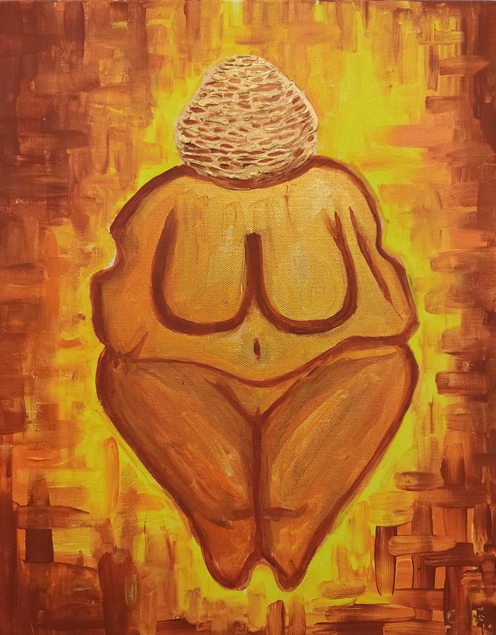 Venus Painting - Venus From Piatra-neamt Or The Paleolithic Mother Goddess by Chirila Corina Venus Painting - Venus From Piatra-neamt Or The Paleolithic Mother Goddess by Chirila Corina
