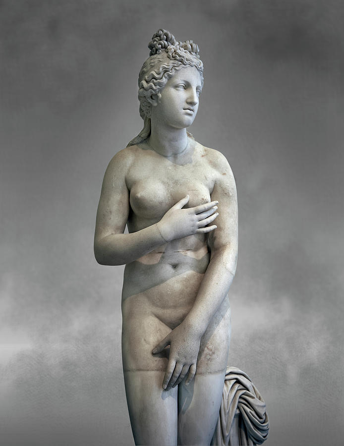 Venus of Aphrodite  Roman Statue - Naples Museum of Archaeology Italy #5 Photograph by Paul E Williams