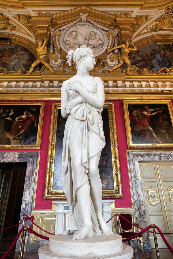 Greek Photograph - Venus statue by scultor Antonio Canova. White marble, classic fe by Paolo Modena