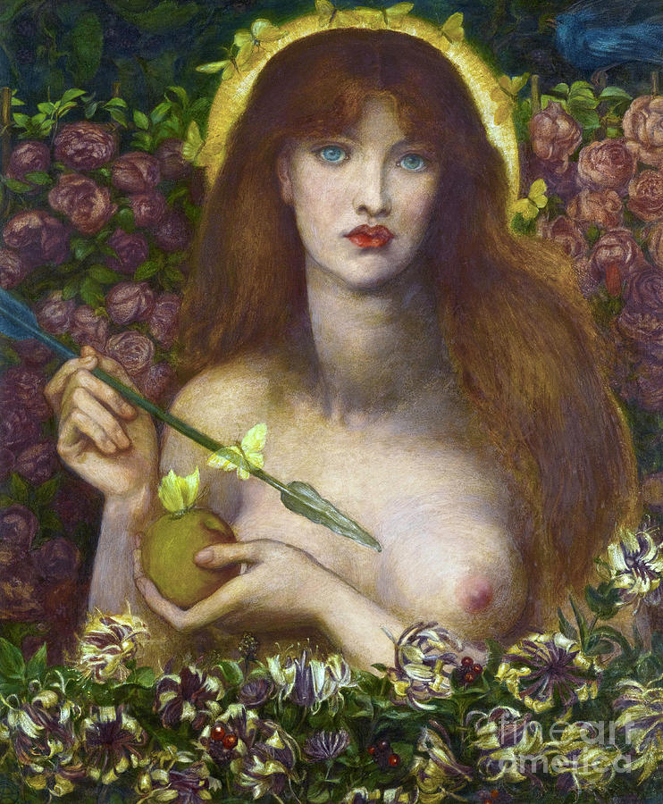 Venus Verticordia, Venus the changer of hearts Painting by Dante Gabriel Charles Rossetti