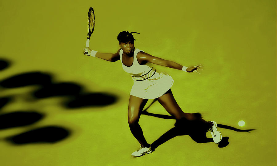 Venus Williams Grand Slam Mixed Media by Brian Reaves