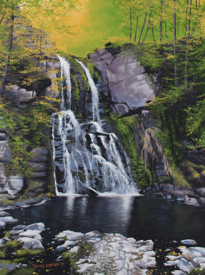 Verdant Falls Painting by Timothy Stanford