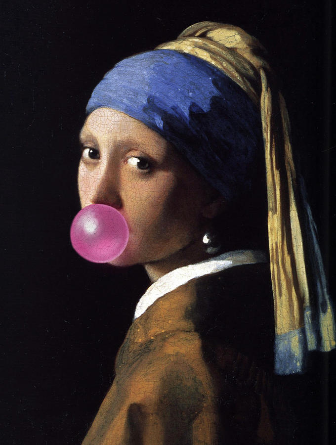 Vermeer Bubblegum Digital Art by Thomas Hussung - Fine Art America